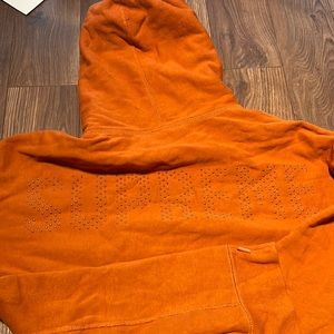 Supreme extra large mens hoodie brown